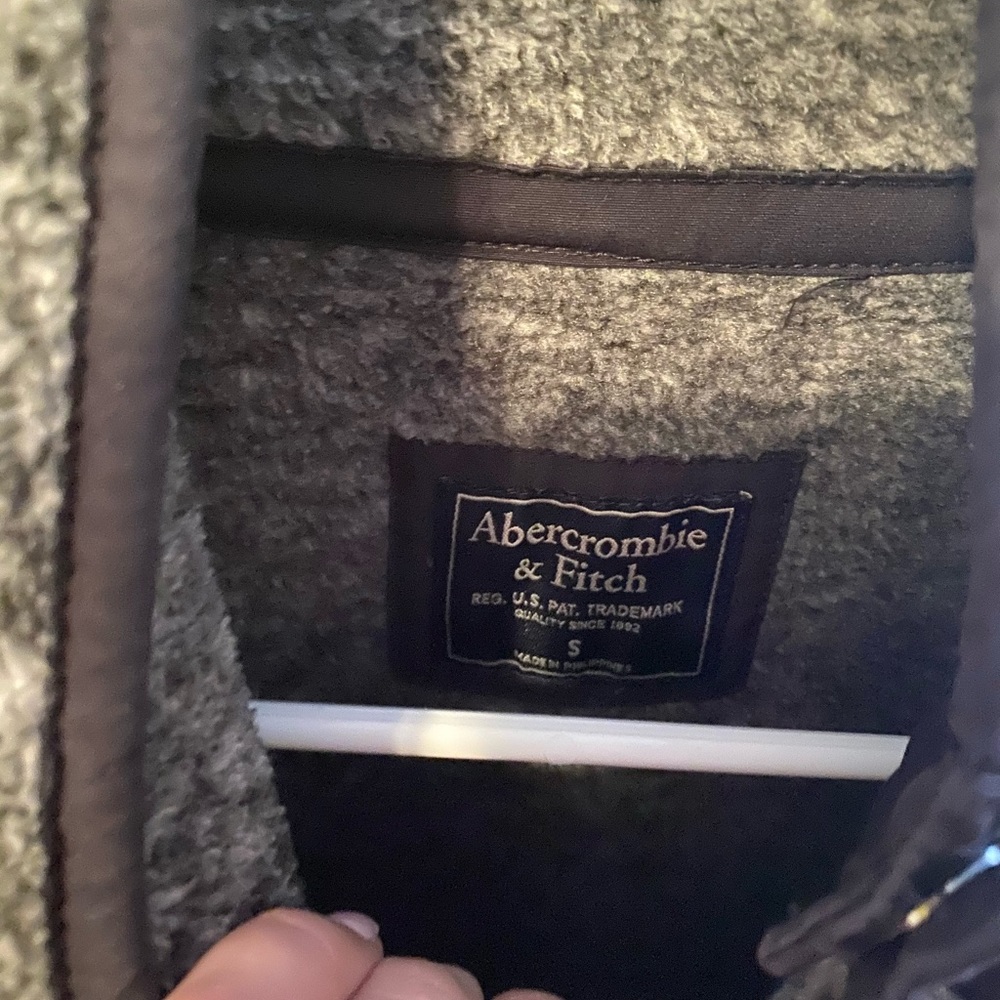 Abercrombie Asymmetrical Button Up Sweatshirt - image 2
